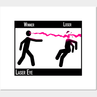 Winning Laser eye Posters and Art